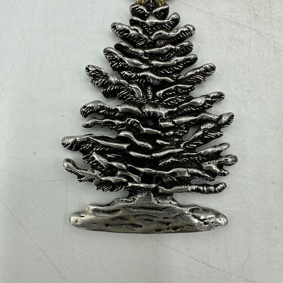 Danforth Pewter Christmas Tree Ornament Silver Tone 2012 - Picture 4 of 16
